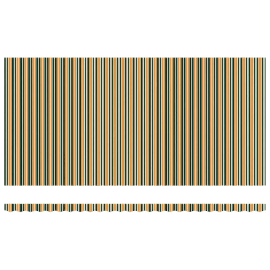Markisenersatzstoff Grün und Gelb 6 x 3,5 m Polyester