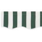 Markisenersatzstoff Grün und Weiß 6 x 3 m Polyester