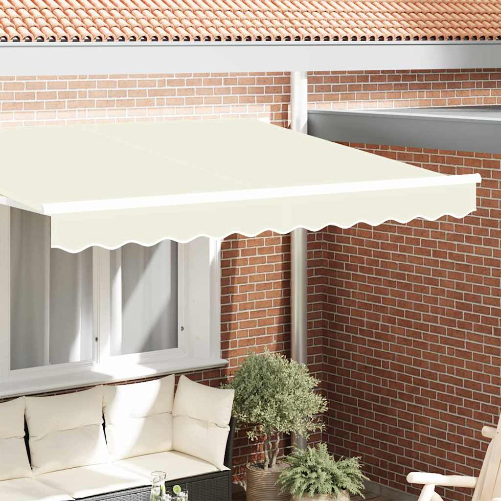 Markisenschürzen-Ersatz Creme Streifen 2,5 m Polyester