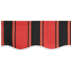 Markisenschürzen-Ersatz Orange / Schwarz / Gelb 3,5 m Polyester