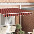 Markisenschürzen-Ersatz Orange / Schwarz / Gelb 3,5 m Polyester
