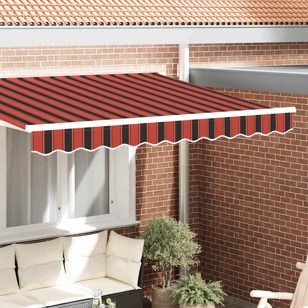 Markisenschürzen-Ersatz Orange / Schwarz / Gelb 3,5 m Polyester