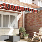 Markisenschürzen-Ersatz Orange / Schwarz / Gelb 3,5 m Polyester