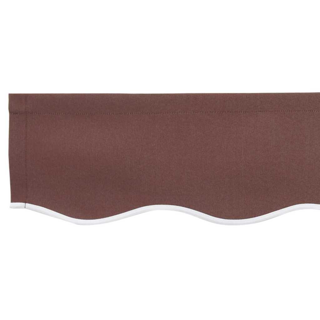 Markisenschürzen-Ersatz Braun gestreift 2,5 m Polyester