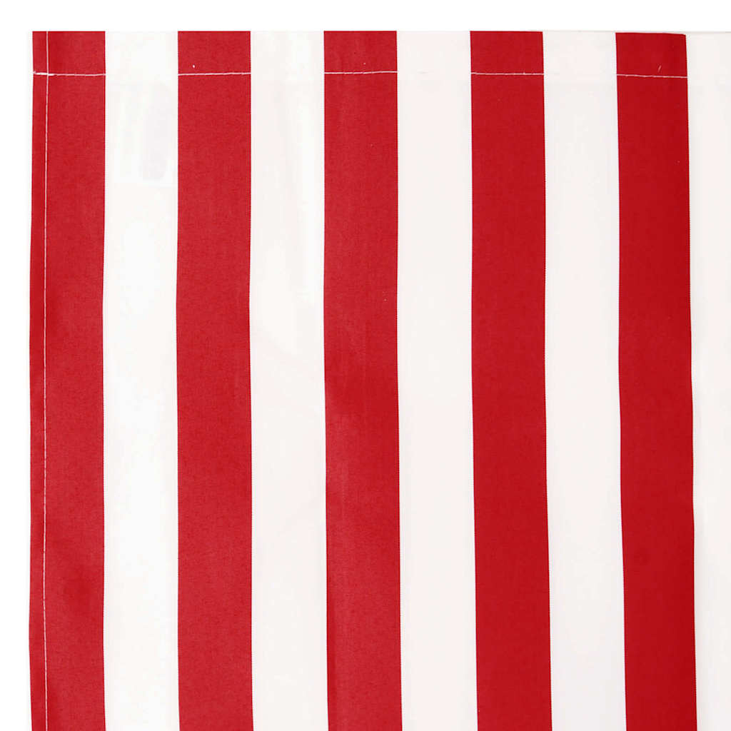 Markisenschürzen-Ersatz Rot und Weiß 2,5 m Polyester