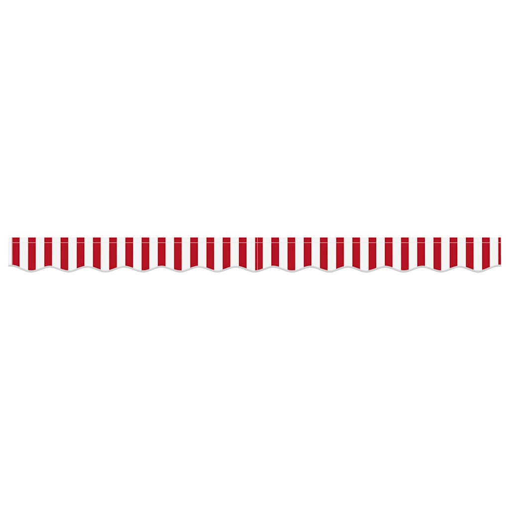 Markisenschürzen-Ersatz Rot und Weiß 2,5 m Polyester