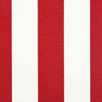 Markisenschürzen-Ersatz Rot und Weiß 2,5 m Polyester