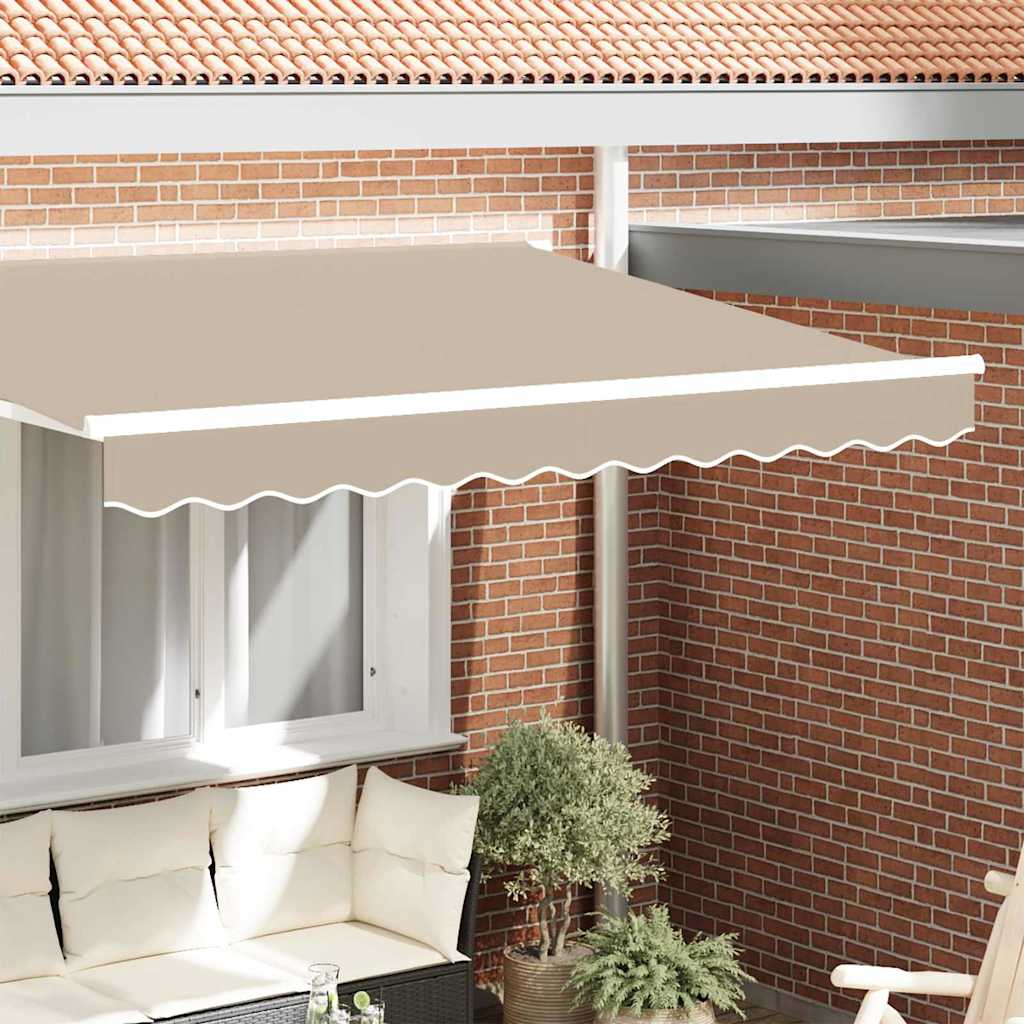 Markisenschürzen-Ersatz Beige 3 m Polyester
