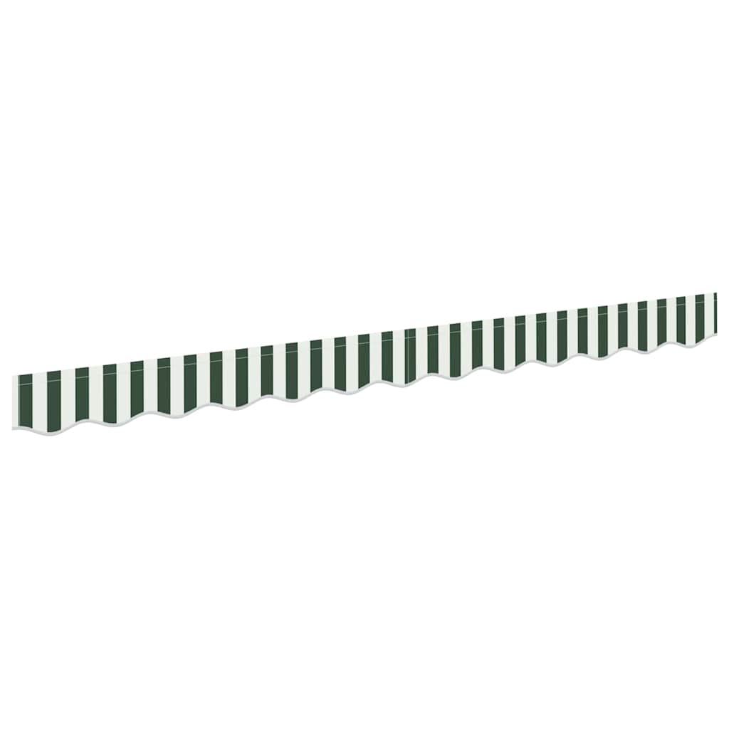 Markisenschürzen-Ersatz Grün und Weiß 3,5 m Polyester