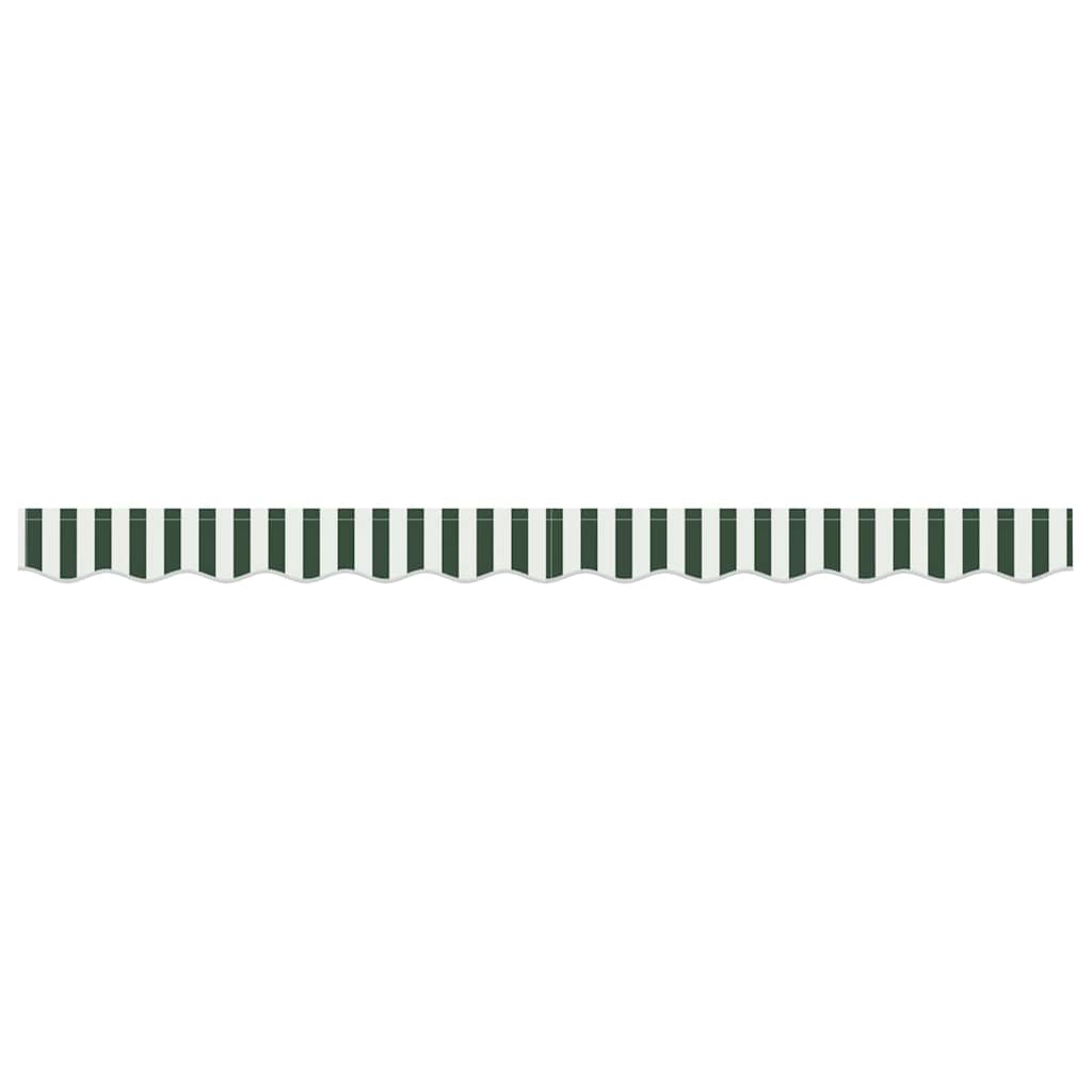 Markisenschürzen-Ersatz Grün und Weiß 3,5 m Polyester