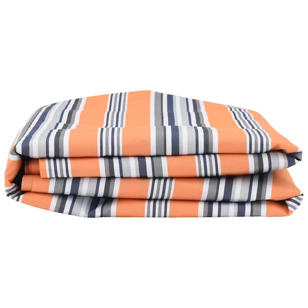 Markisenersatzstoff Blau und Orange 1000 x 160 cm Polyester