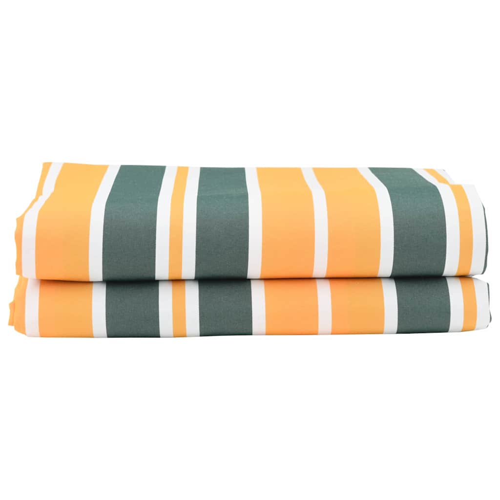 Markisenersatzstoff Grün und Gelb 1000 x 160 cm Polyester