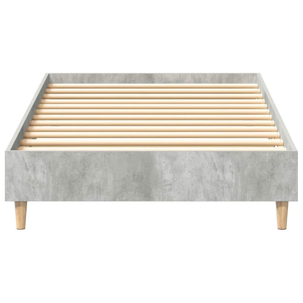 Bettrahmen Beton Grau 203 x 93 x 25 cm Holzwerkstoff