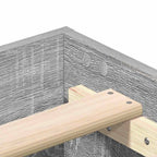 Bettrahmen Graues Sonoma 203 x 93 x 25 cm Holzwerkstoff