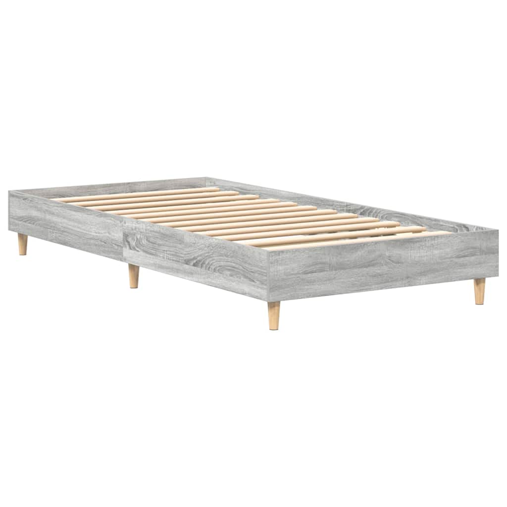 Bettrahmen Graues Sonoma 203 x 93 x 25 cm Holzwerkstoff