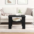 Couchtisch Schwarz Eichen-Optik 60 x 60 x 42 cm Holzwerkstoff