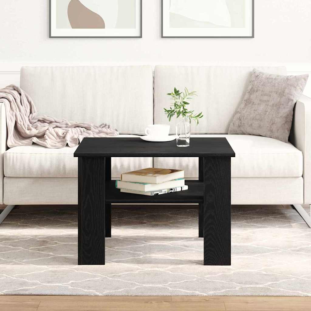 Couchtisch Schwarz Eichen-Optik 60 x 60 x 42 cm Holzwerkstoff