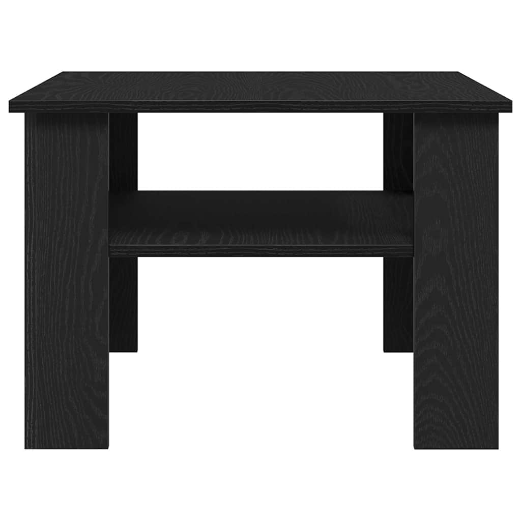 Couchtisch Schwarz Eichen-Optik 60 x 60 x 42 cm Holzwerkstoff