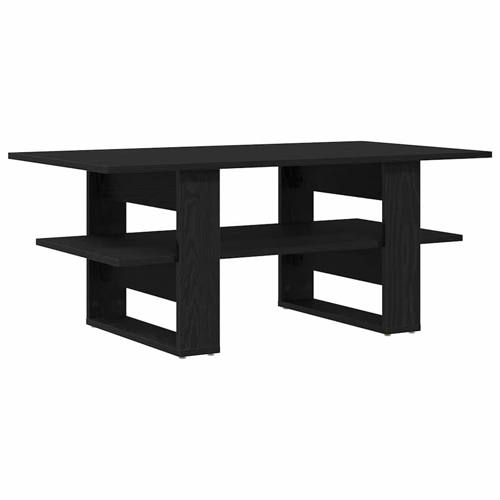 Couchtisch Schwarz Eichen-Optik 102 x 55 x 42 cm Holzwerkstoff