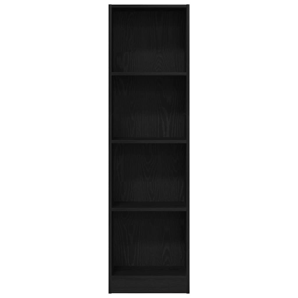 Bücherregal Schwarz Eichen-Optik 40x24x143 cm Holzwerkstoff