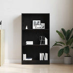Bücherregal Schwarz Eichen-Optik 60x24x109 cm Holzwerkstoff