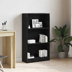 Bücherregal Schwarz Eichen-Optik 60x24x109 cm Holzwerkstoff