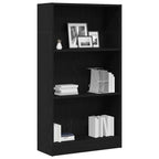 Bücherregal Schwarz Eichen-Optik 60x24x109 cm Holzwerkstoff