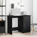 Schreibtisch mit Speicher Schwarz Eichen-Optik 100 x 50 x 76 cm