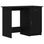 Schreibtisch mit Speicher Schwarz Eichen-Optik 100 x 50 x 76 cm