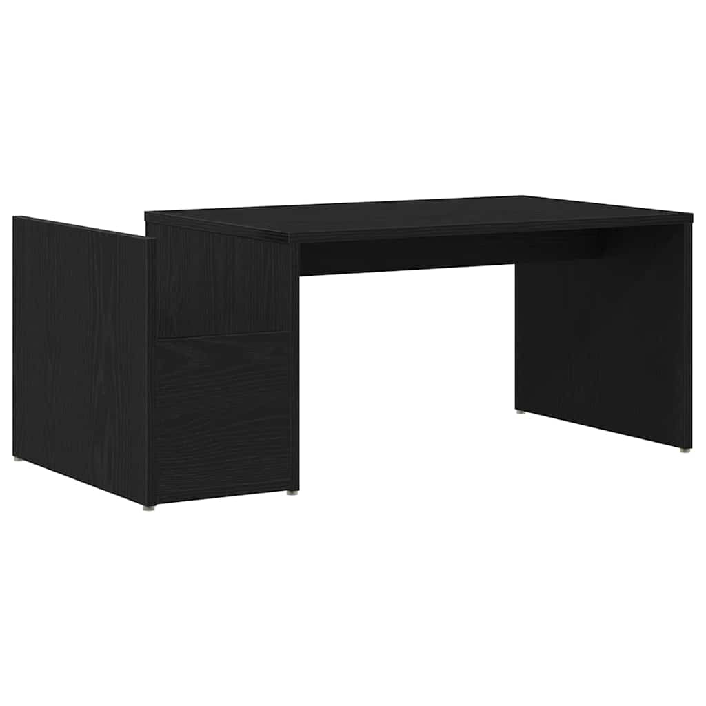 Couchtisch Schwarz Eichen-Optik 90 x 45 x 35 cm Holzwerkstoff