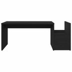 Couchtisch Schwarz Eichen-Optik 90 x 45 x 35 cm Holzwerkstoff