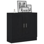 Bücherregal Schwarz Eichen-Optik 82,5 x 30,5 x 80 cm