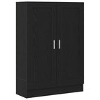 Bücherregal Schwarz Eichen-Optik 82,5 x 30,5 x 115 cm