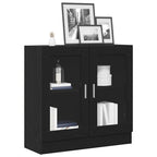 Bücherregal Schwarz Eichen-Optik 82,5 x 30,5 x 80 cm