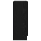Bücherregal Schwarz Eichen-Optik 82,5 x 30,5 x 80 cm