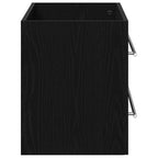 Waschbeckenunterschrank Schwarz Eichen-Optik 100x38,5x48 cm