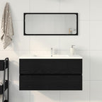 Spülbeckenschrank Schwarz Eiche 90x38,5x45 cm Holzwerkstoff