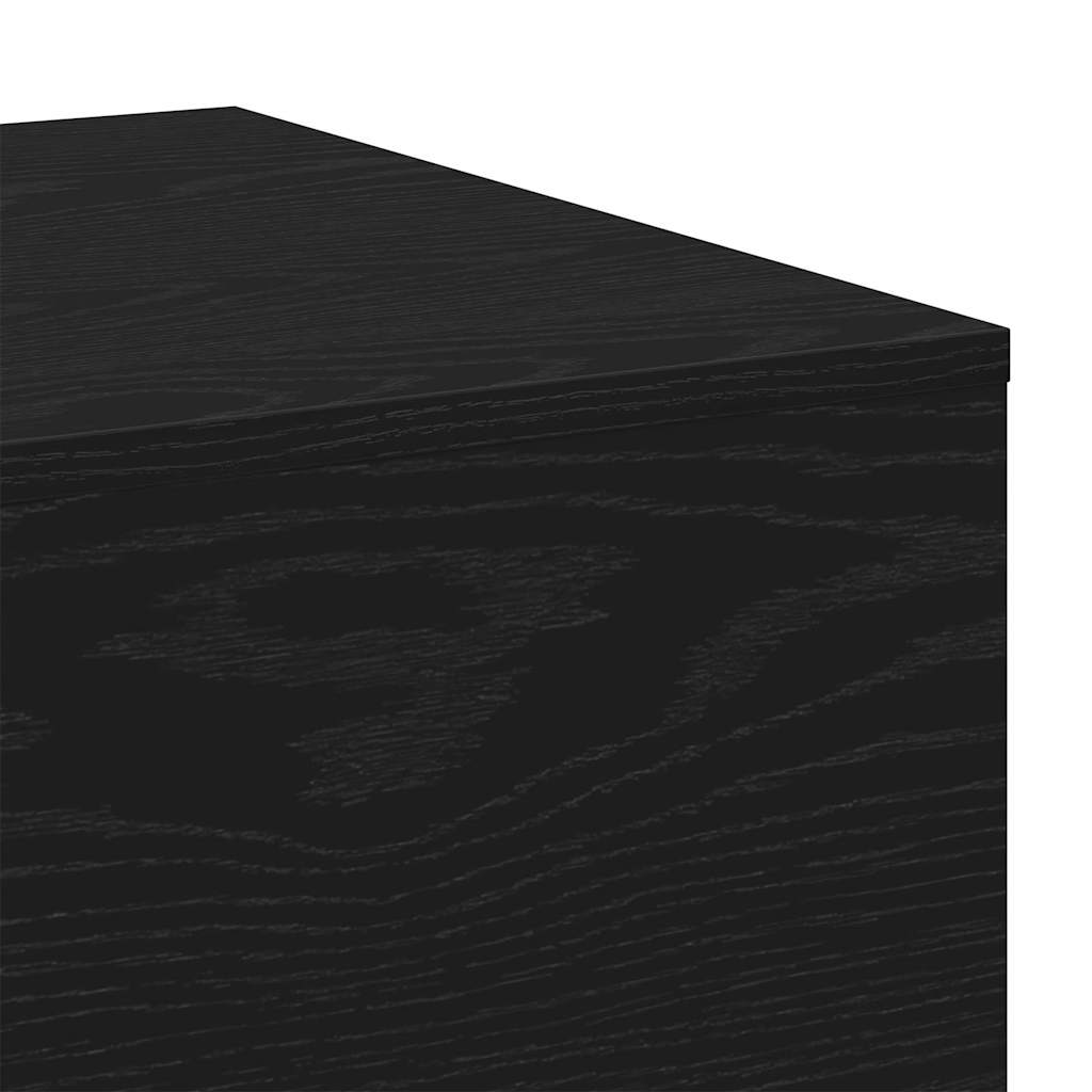 Couchtisch Schwarz Eichen-Optik 100 x 49,5 x 31 cm