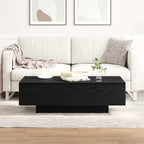 Couchtisch Schwarz Eichen-Optik 100 x 49,5 x 31 cm