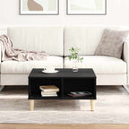 Couchtisch Schwarz Eichen-Optik 60 x 60 x 30 cm Holzwerkstoff