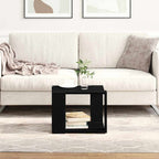 Couchtisch Schwarz Eichen-Optik 40 x 40 x 30 cm Holzwerkstoff