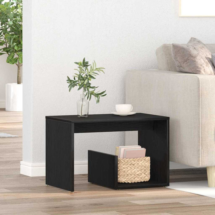 Beistelltisch Schwarze Eiche 59 x 36 x 38 cm Holzwerkstoff
