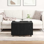 Couchtisch Schwarz Eichen-Optik 60 x 60 x 38 cm Holzwerkstoff