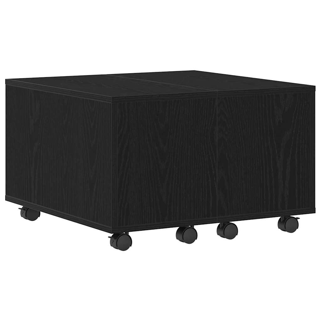 Couchtisch Schwarz Eichen-Optik 60 x 60 x 38 cm Holzwerkstoff