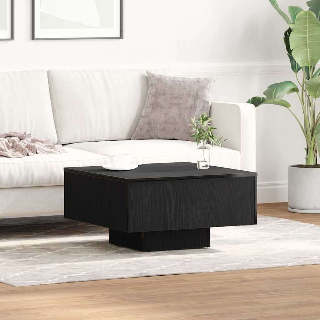 Couchtisch Schwarz Eichen-Optik 60 x 60 x 31,5 cm Holzwerkstoff