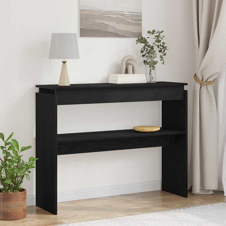 Konsolentisch Schwarze Eiche 80 x 30 x 102 cm Holzwerkstoff