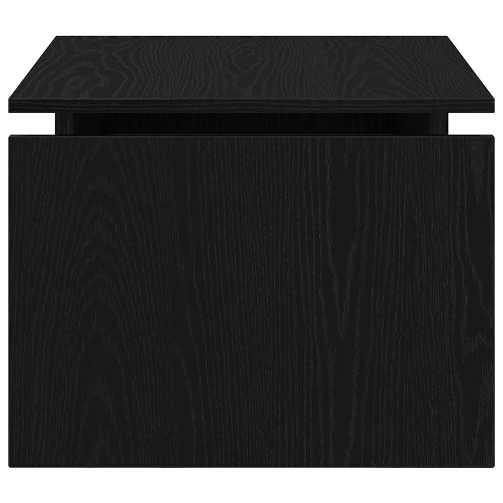 Couchtisch Schwarz Eichen-Optik 68 x 50 x 38 cm Holzwerkstoff