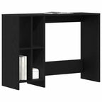 Schreibtisch mit Regal Schwarz Eichen-Optik 102,5 x 35 x 75 cm