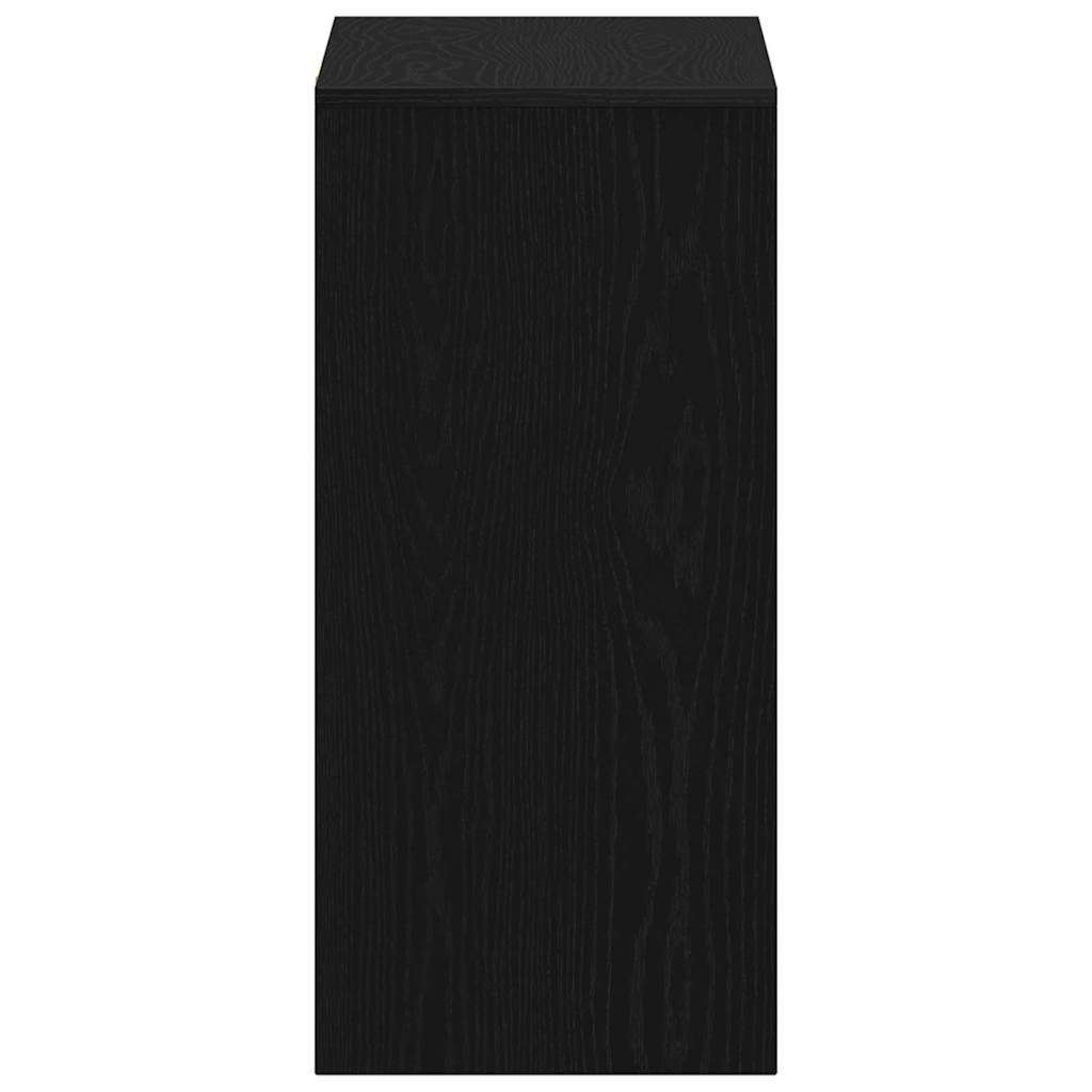 Schreibtisch mit Regal Schwarz Eichen-Optik 102,5 x 35 x 75 cm