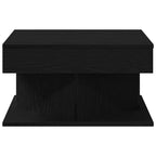 Couchtisch Schwarz Eichen-Optik 57 x 57 x 30 cm Holzwerkstoff
